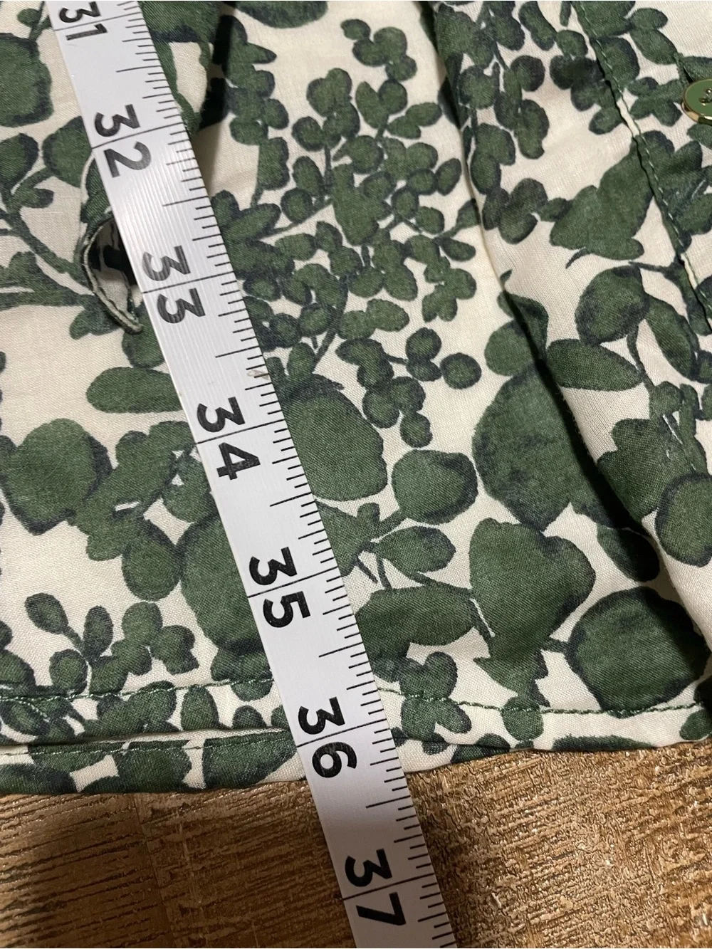 Tory Burch Green and White Floral Tie-Waist Dress